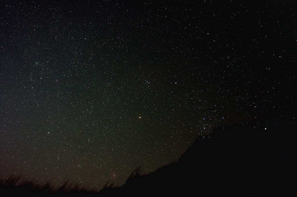 オリオン座の星野写真