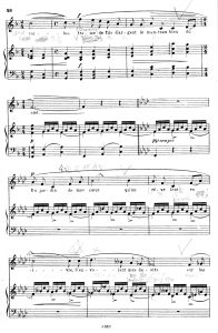 フォーレのあけぼの2ページ目の楽譜