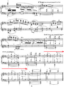 水の反映コーダの楽譜